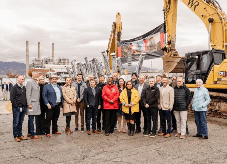 The Power District Ground Breaking Group Photo